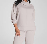 Spanx Air Essentials Tunic Sweatshirt in french grey - women's top