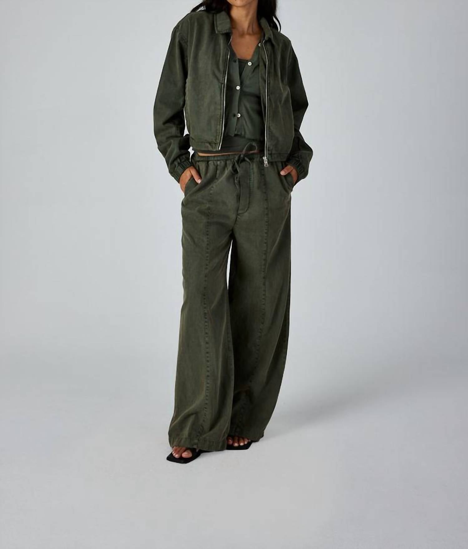 Asher Bonnie Pants in military - women's pants - view 5