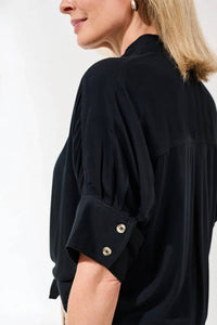 Tribal - Soft Satin Drop Shoulder Classic Blouse