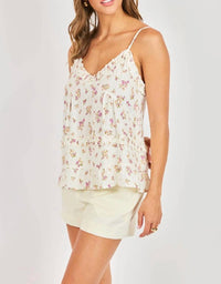 Sadie & Sage - Bouquet Ruffle Cami Top