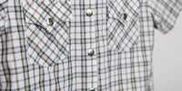 American Farm Company - Boys Youth Plaid Pattern Metal Snap Shirt