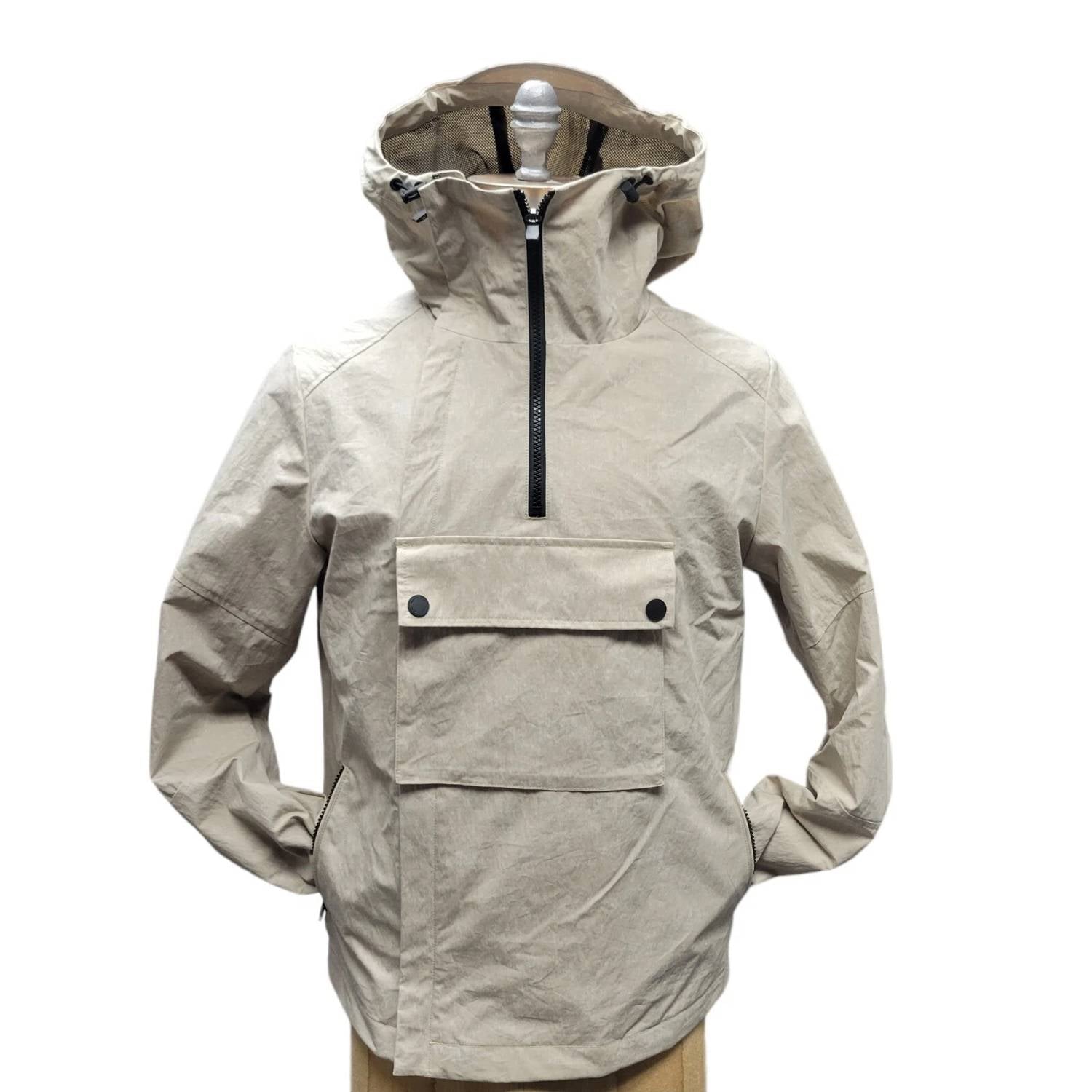 Michael Kors - Crinkled Woven Hoodie Cargo Jacket