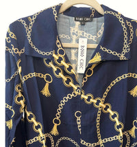 Boho Chic - Women's 3/4 Sleeve Collared Top
