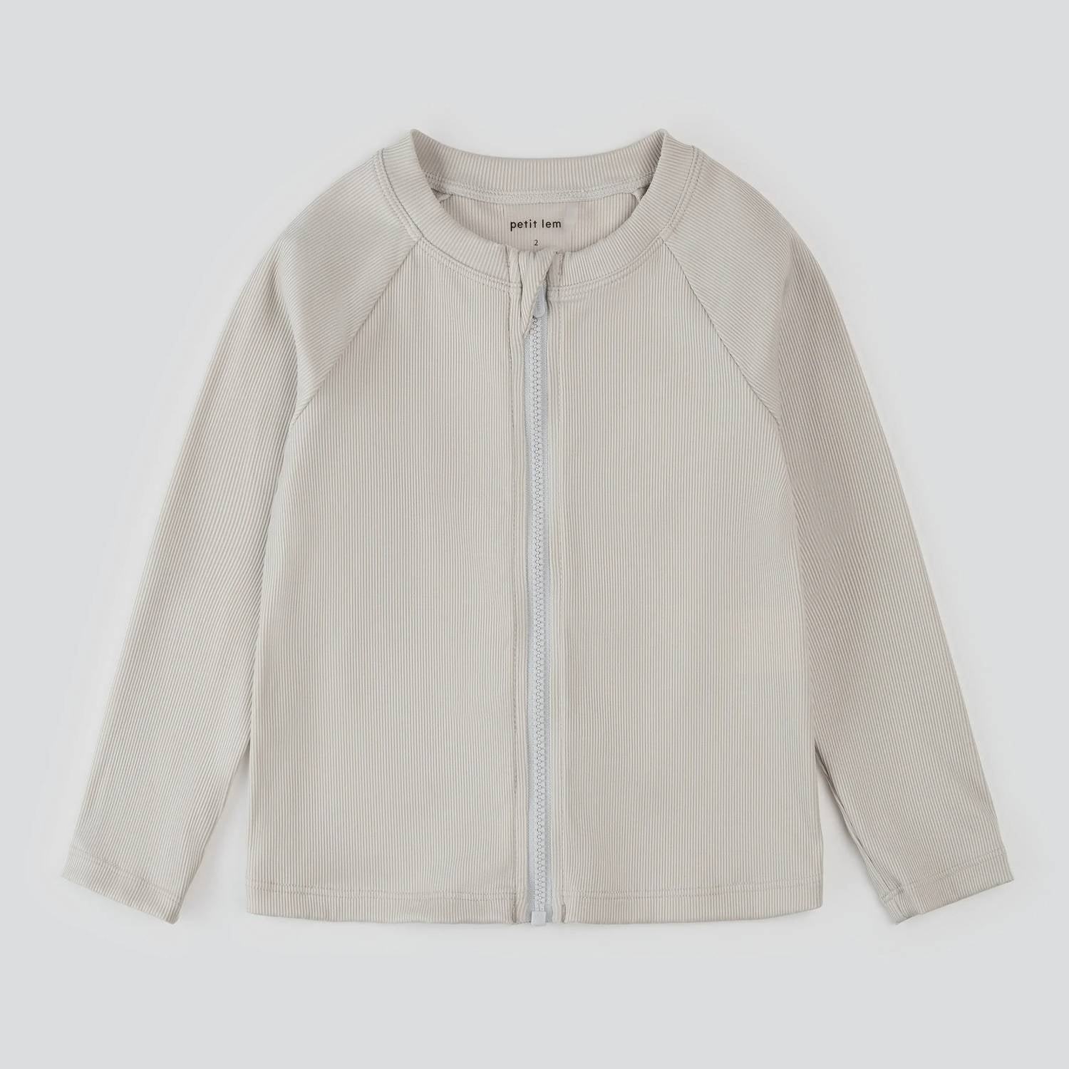 Petit Lem - Boy's Front Zip Long Sleeve Rashguard