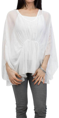 Gigi Moda - Paolita Bat-wing Scoop Neck Blouse