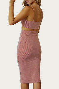 SIDE CUTOUT RELAXED BODYCON DRESS