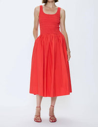 Pistola - Alessia Smocked Drop Waist Midi Dress