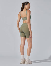 HEROINE SPORT High-performance Vital Shorts in army - women's shorts - alternate view
