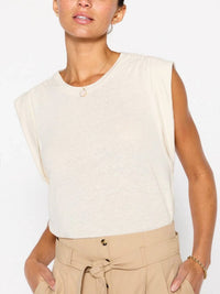 Brochu Walker Reins Muscle Tee in beige - women's shirt