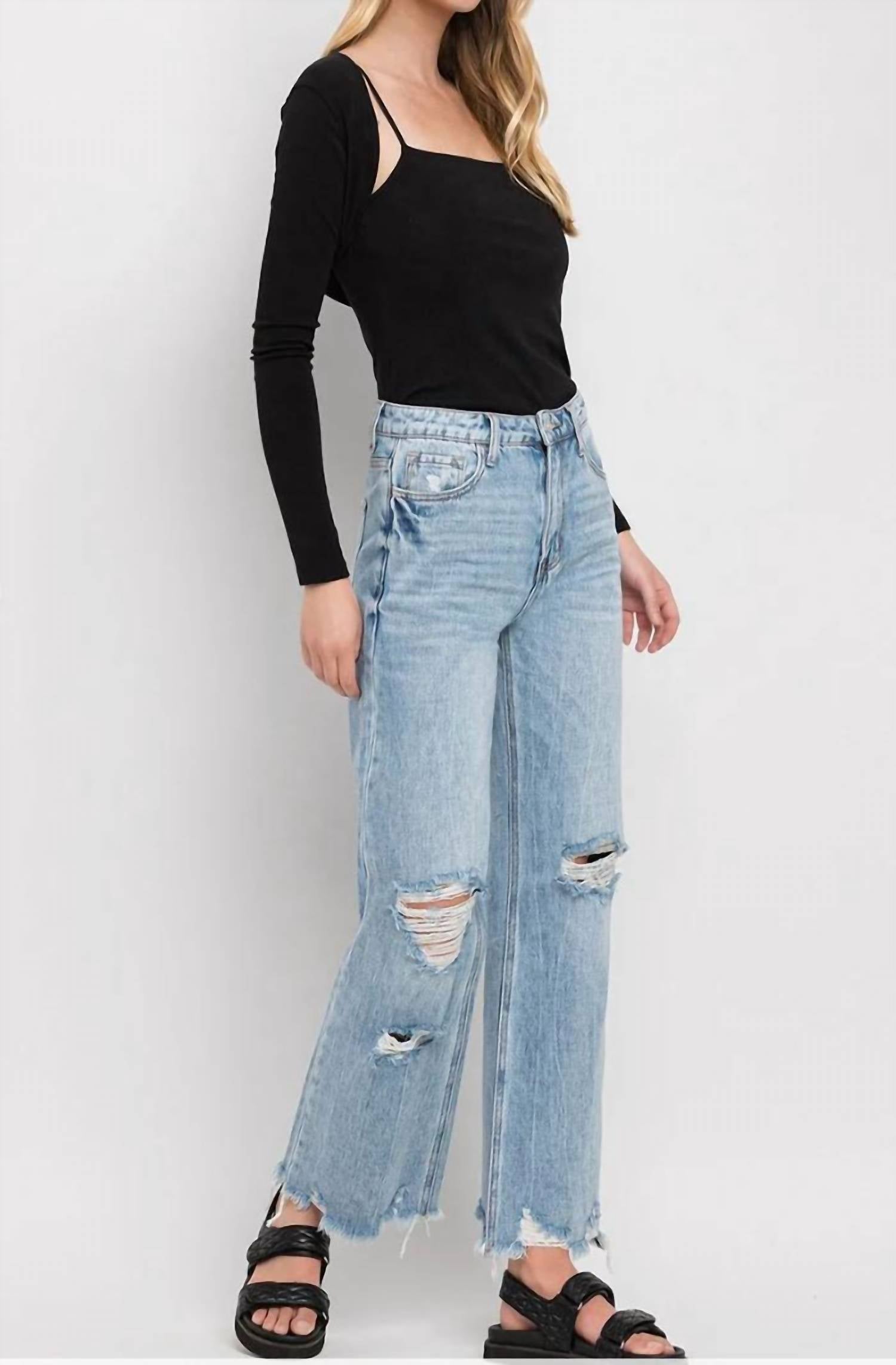 Vervet By Flying Monkey - Ali Vintage Super High Rise Flare Jeans