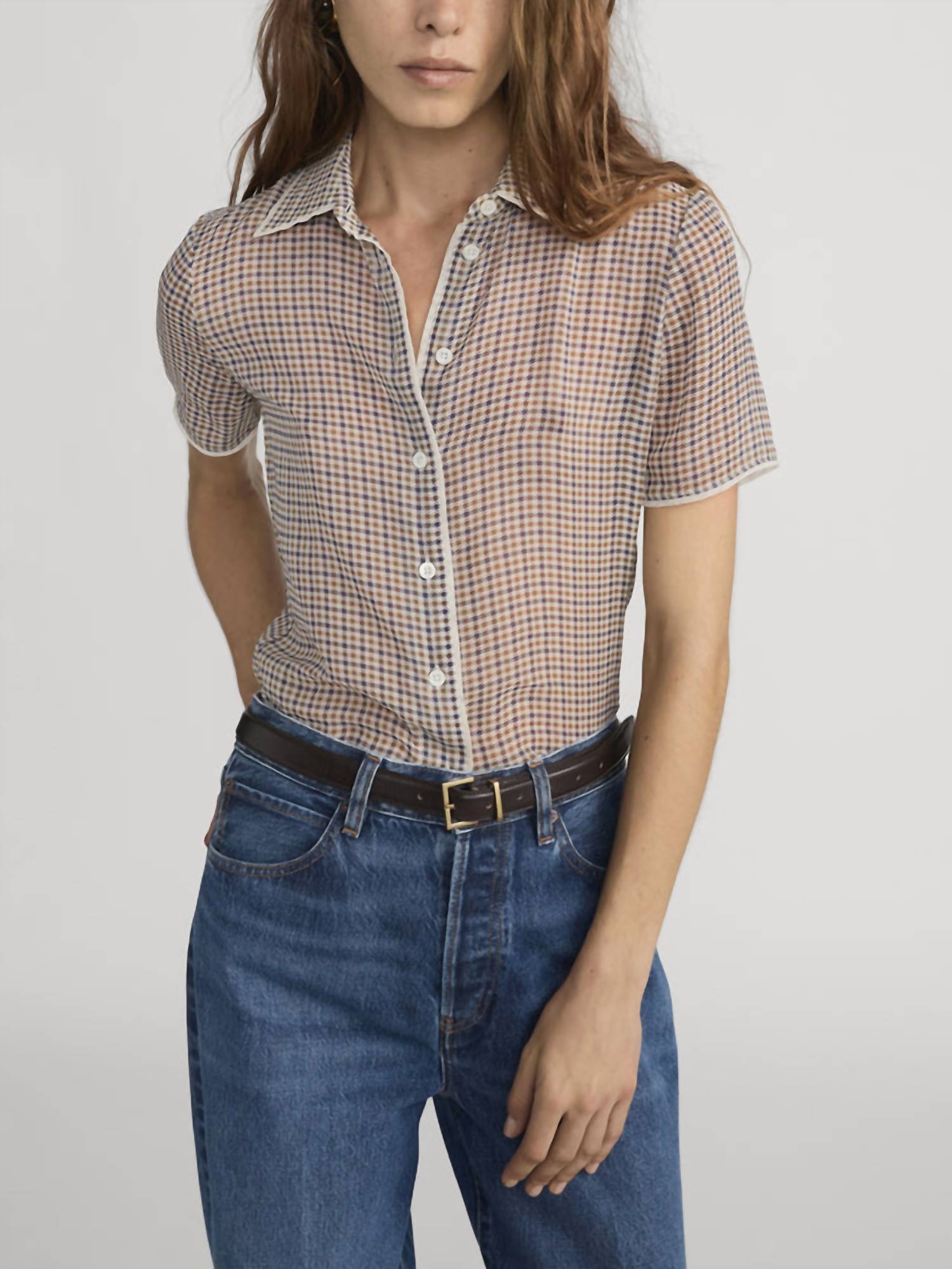 Frame - Silk Check Shirt