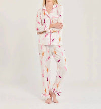Katie Kime - Bluebird Day Long Sleeve Pajama Pants Set