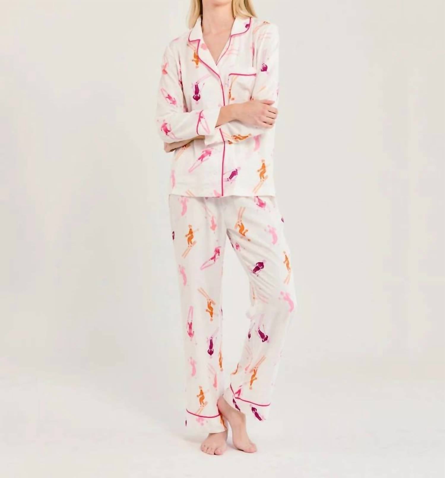 Katie Kime - Bluebird Day Long Sleeve Pajama Pants Set