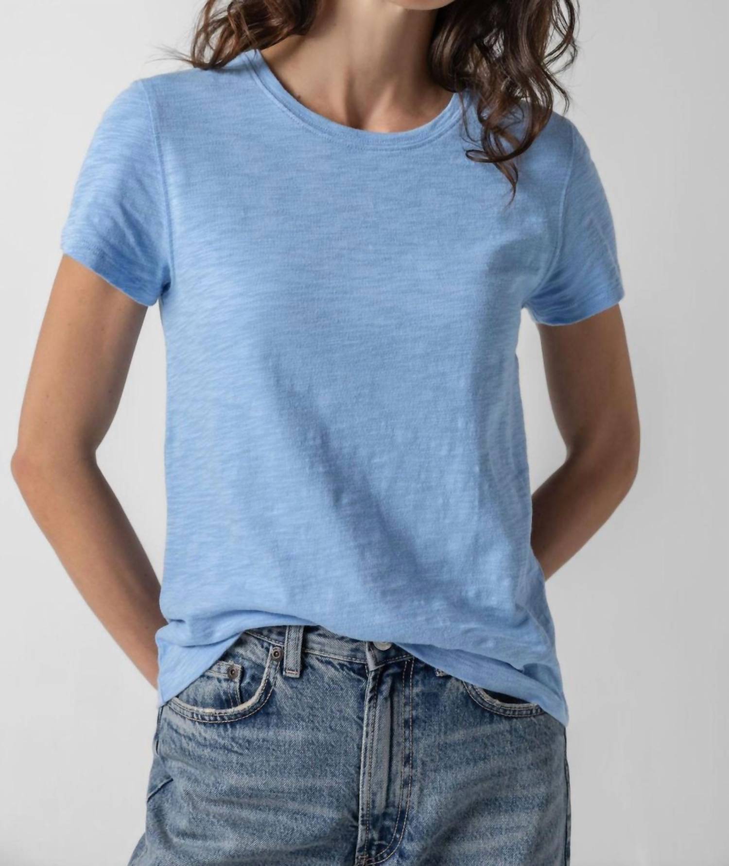 Lilla P - Short Sleeve Back Seam Crewneck Tee