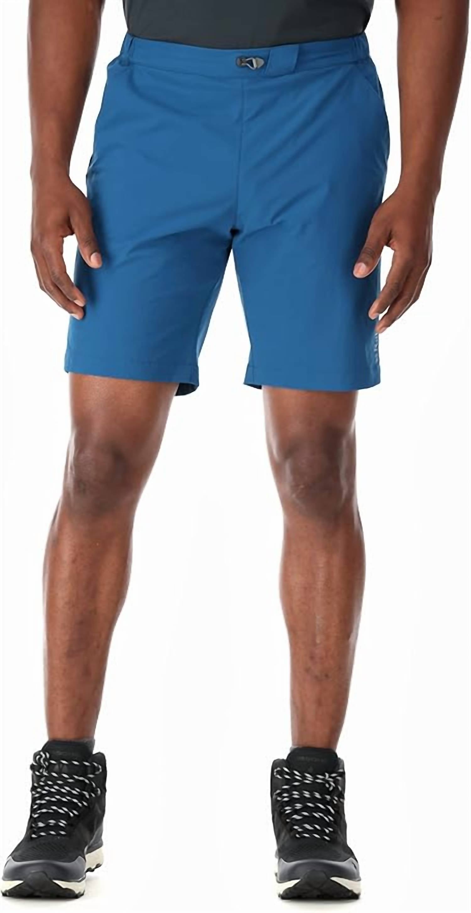 Rab Men's Momentum Shorts in ink - men's shorts - detail view