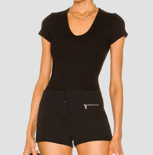 Enza Costa - Supima Cotton Cap Sleeve U T-shirt