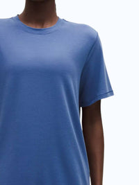 lululemon Jersey Training Short Sleeve Shirt in brilliant blue - women's t-shirt - detail view