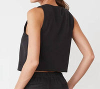 Monrow - Soft Twill Relaxed Vest