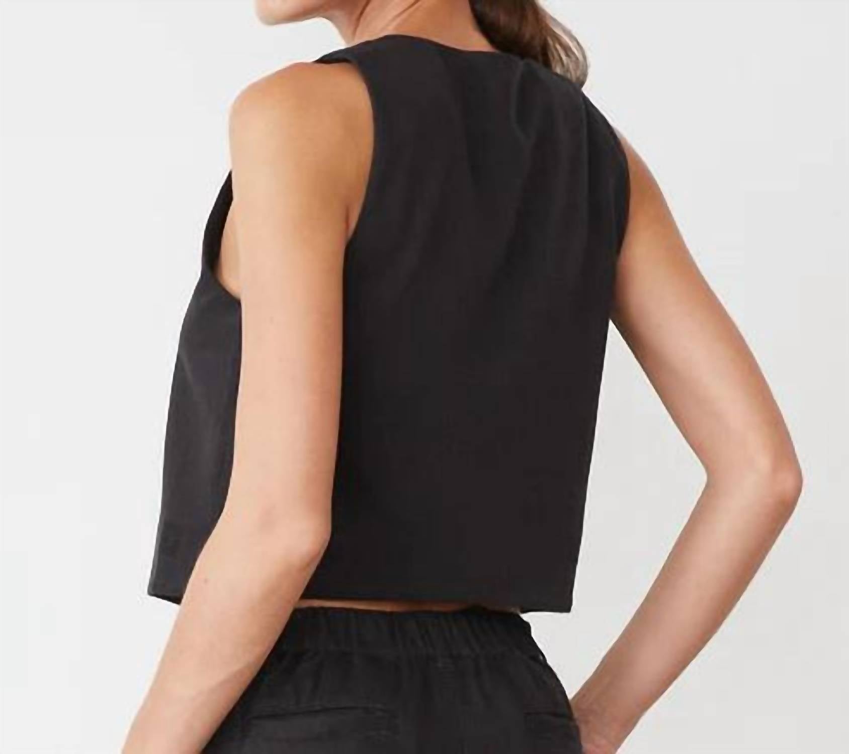 Monrow - Soft Twill Relaxed Vest