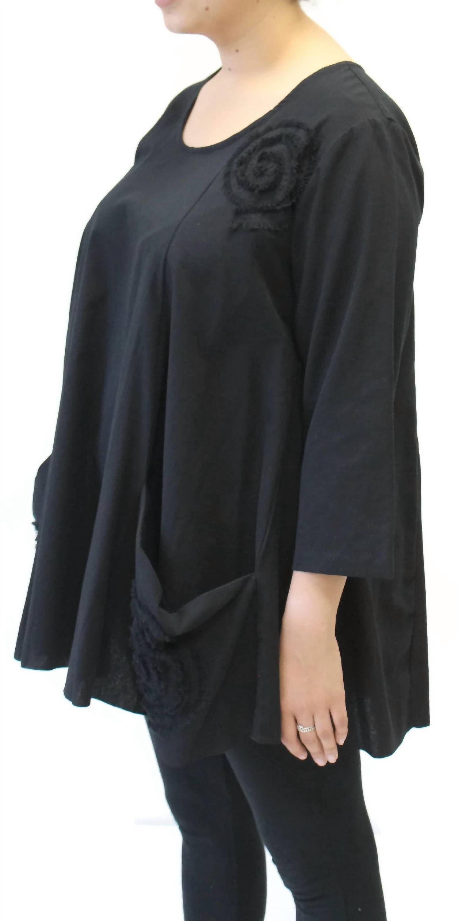 Modesce - Hand Painted Cotton Swirl Swing Tunic