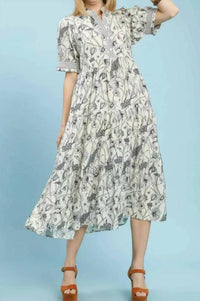 Umgee - Floral Tiered Maxi Dress