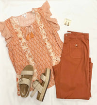 Tribal - Floral Printed Blouse