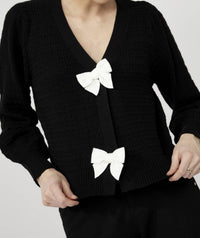 Frank Lyman - Knit Cardigan With Decorative Bows