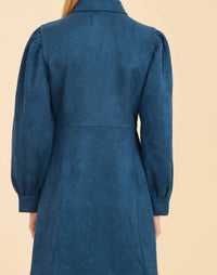 Dolce Cabo - Faux Suede Tailored Dress
