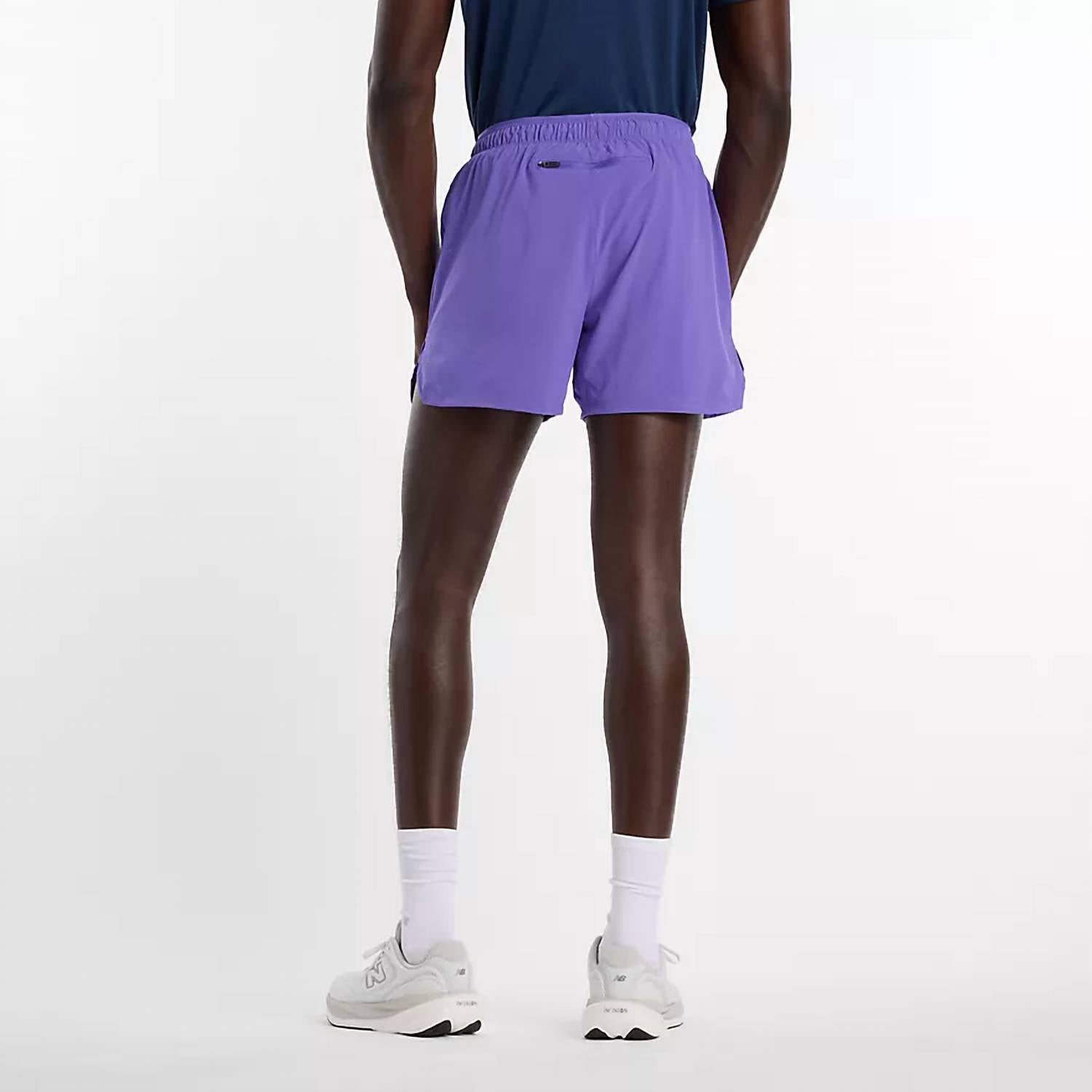 New Balance Rc Short 5 in purple - men's shorts - alternate view
