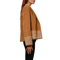 Blue B - Faux Suede Embroidered Jacket