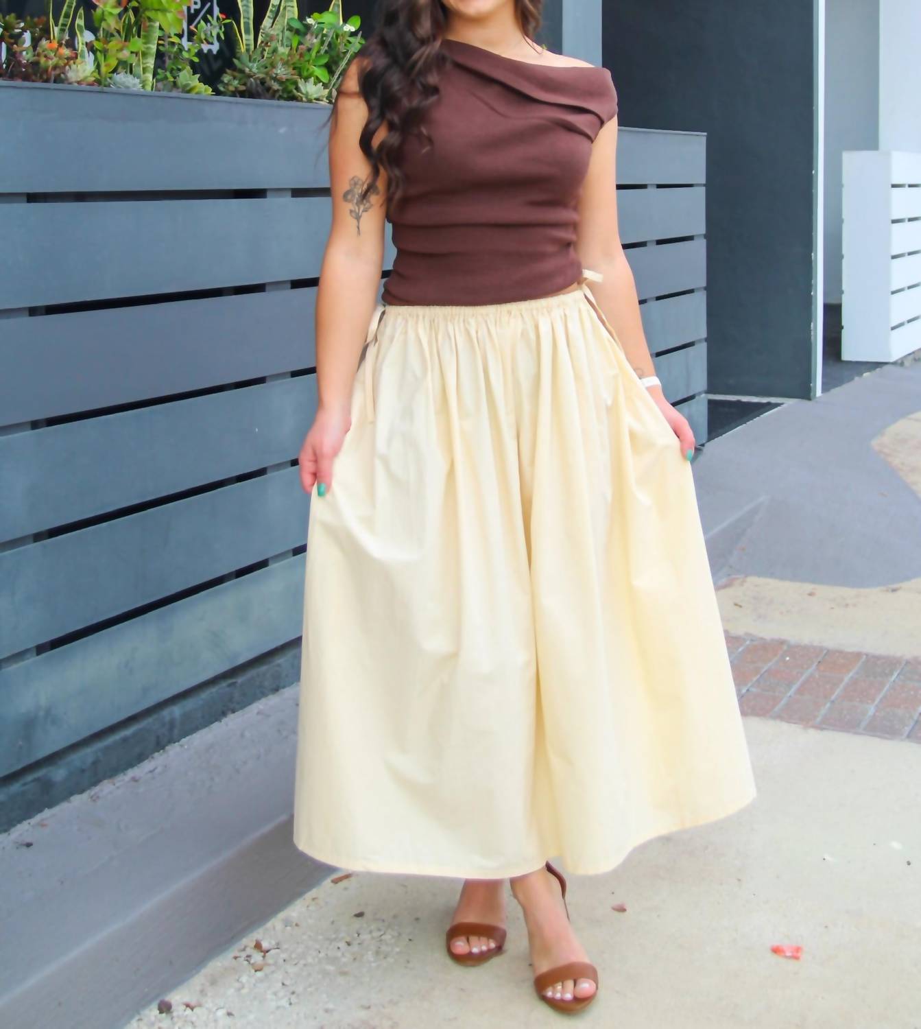 All : Row - Kiana Side Tie Skirt