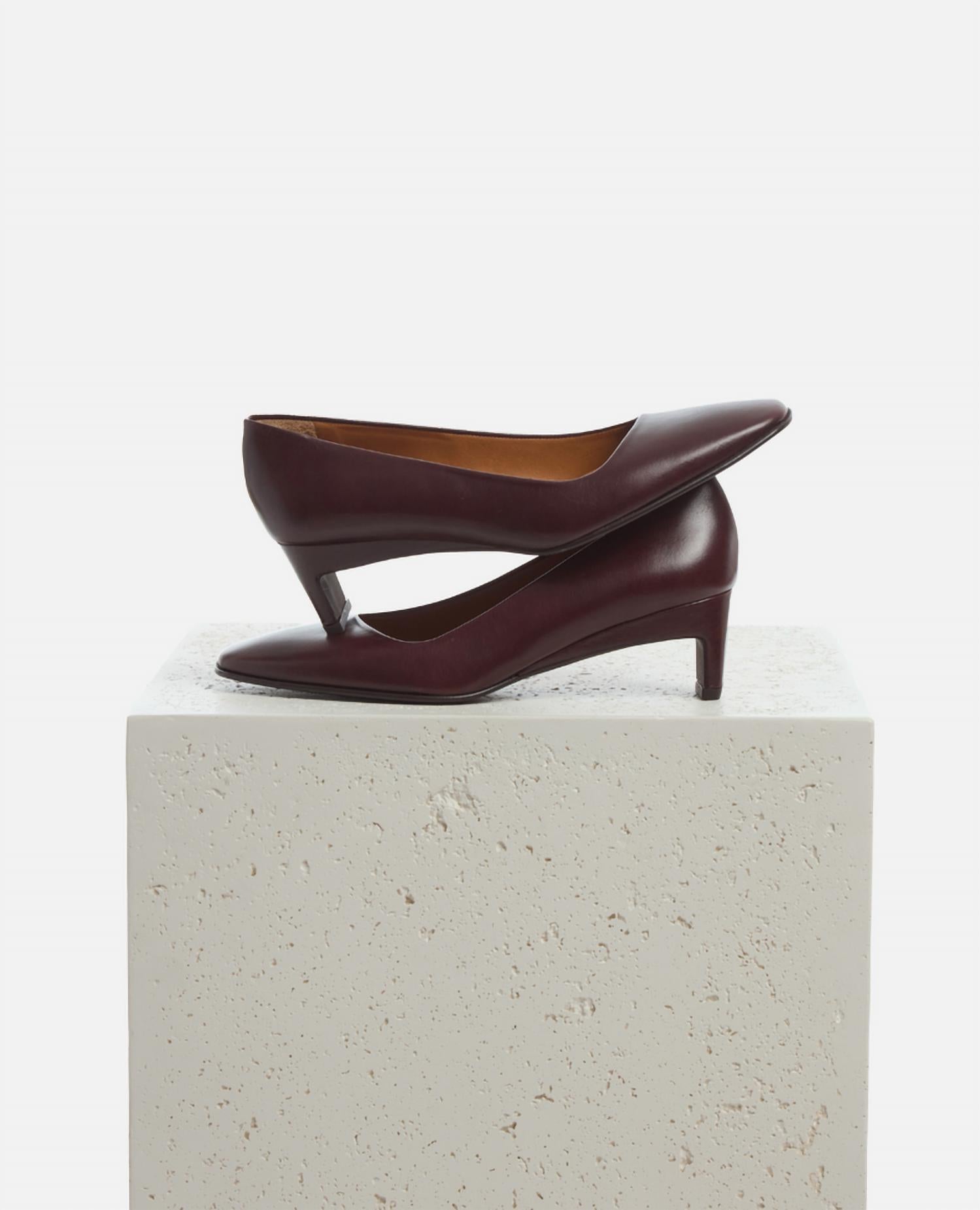 COCLICO Women's Sugar Pumps in oxblood leather - women's heels - view 4