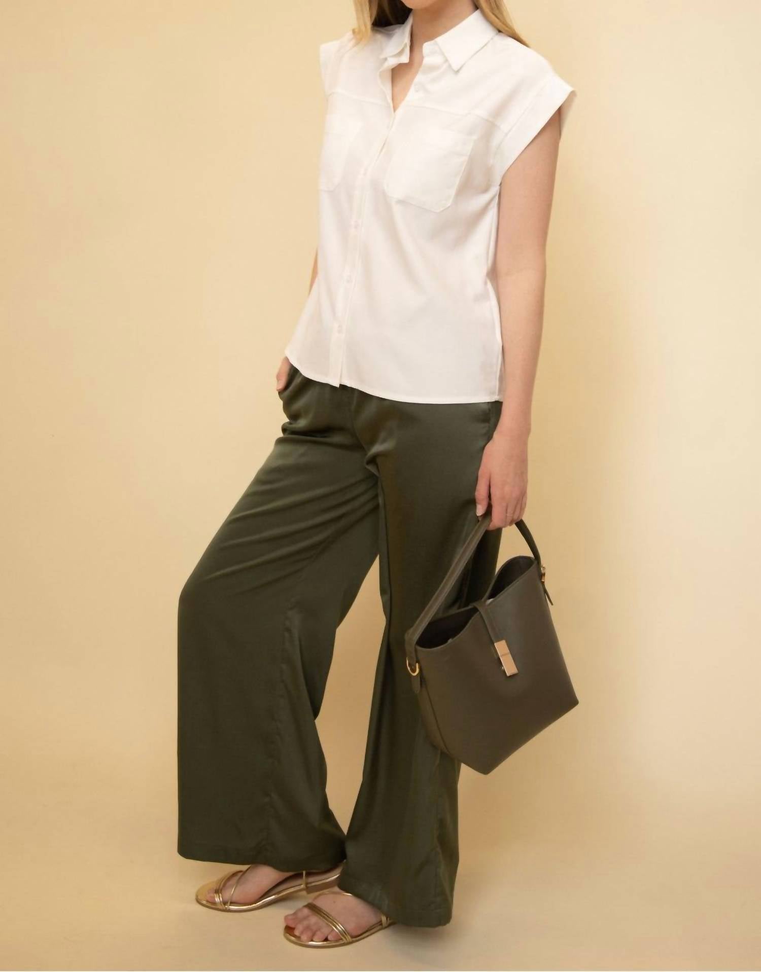 P.CILL Look The Other Way Blouse in ivory - women's blouse - alternate view