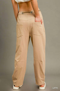 Trendsi - Umgee Cargo-Inspired Drawstring Pants