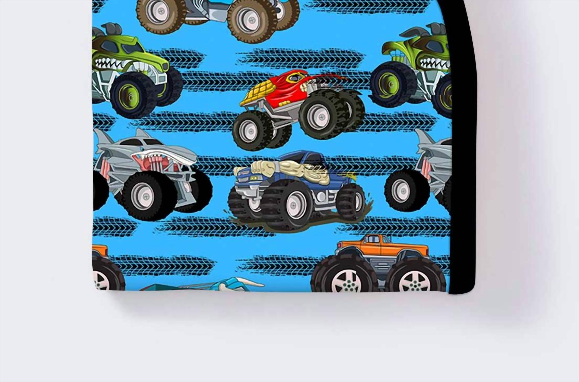 Charlies Project - Boy's Monster Truck Bamboo Blanket