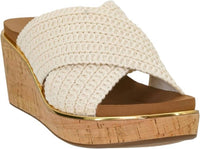 Corkys Footwear - Women's Peace Out Criss Cross Wedge Sandal