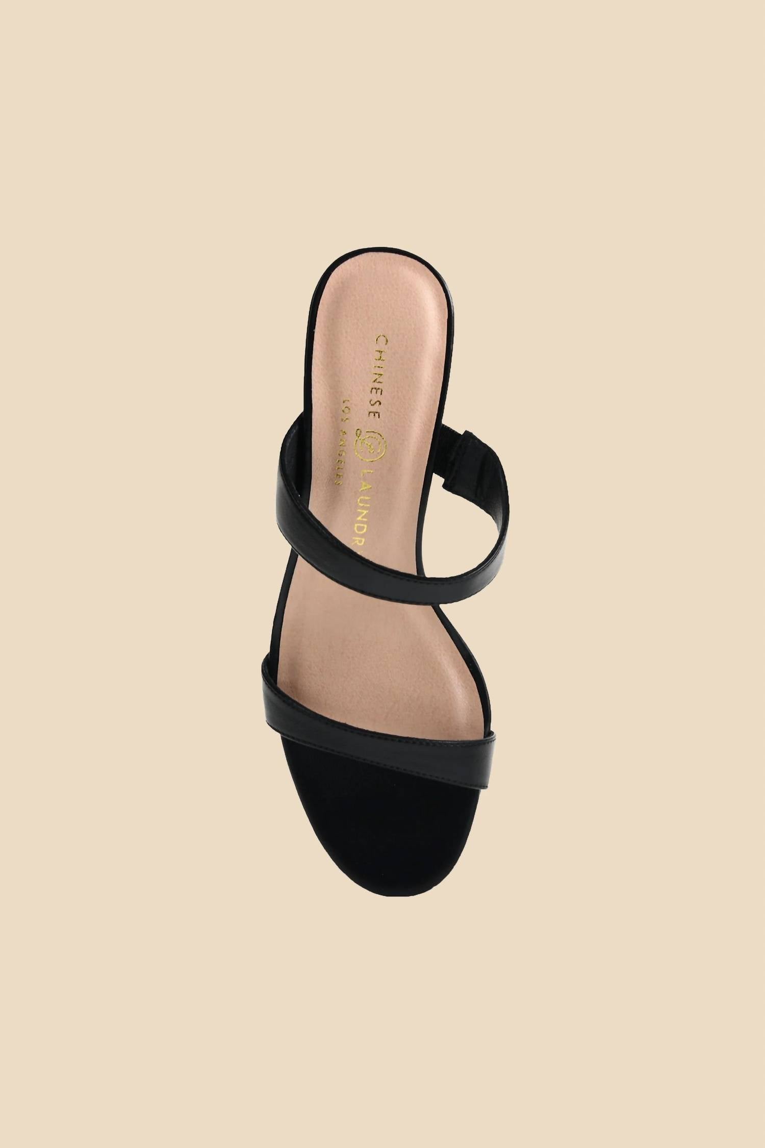 CHINESE LAUNDRY Women's Yamila Dress Heel Sandal in black - women's sandal - detail view