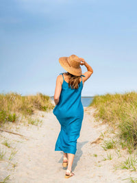 Line In The Sand - Pacific Linen Maxi Dress