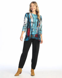 Jess & Jane - Granada Chiffon Hem Top