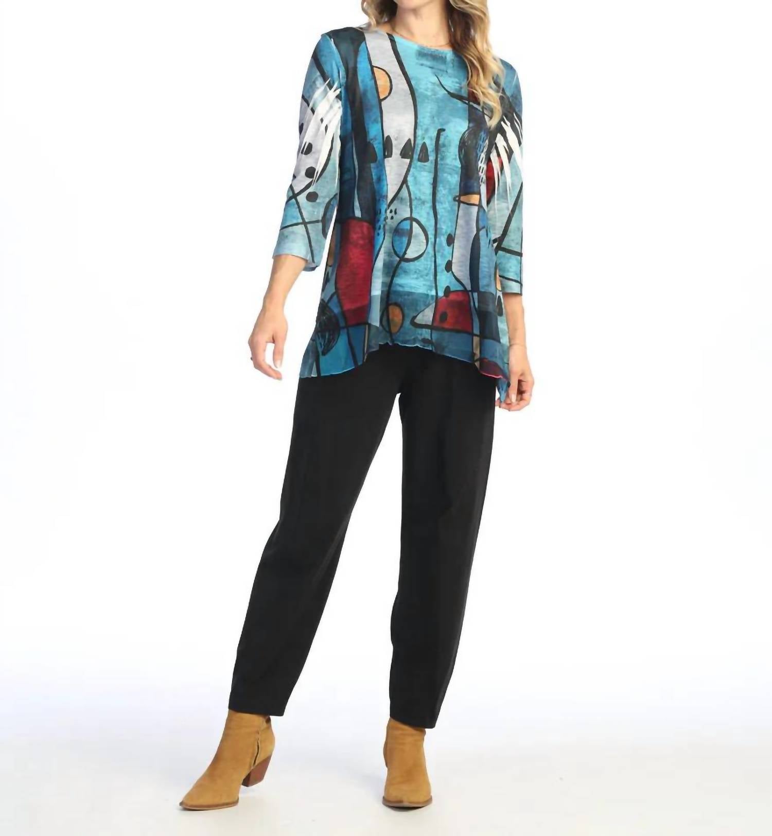 Jess & Jane - Granada Chiffon Hem Top