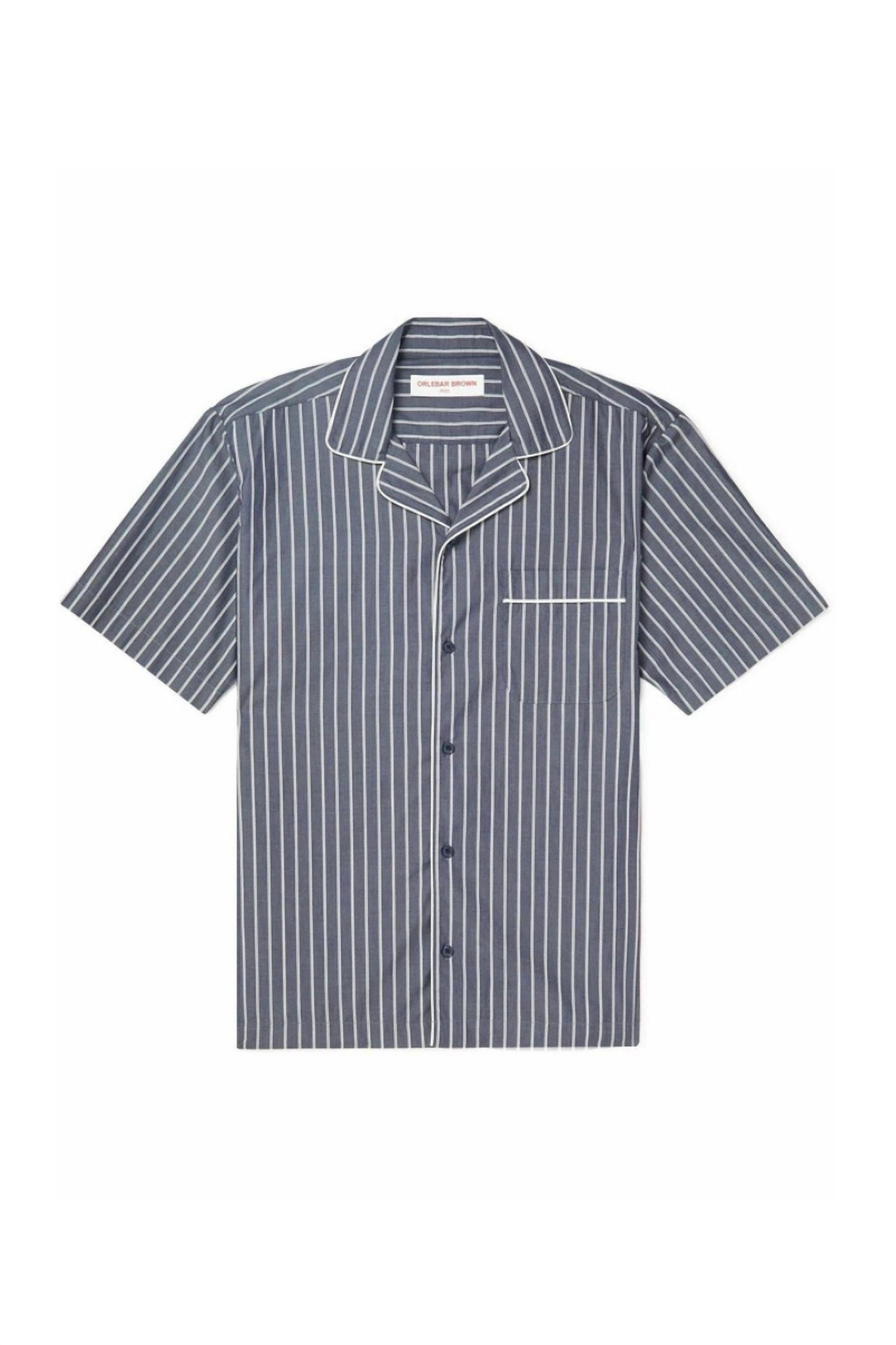 Orlebar Brown - Men's Marne Pinstripe Shirt