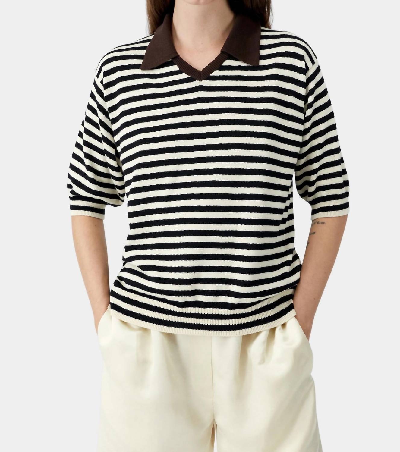 Cordera - Organic Cotton V-neck Polo Shirt
