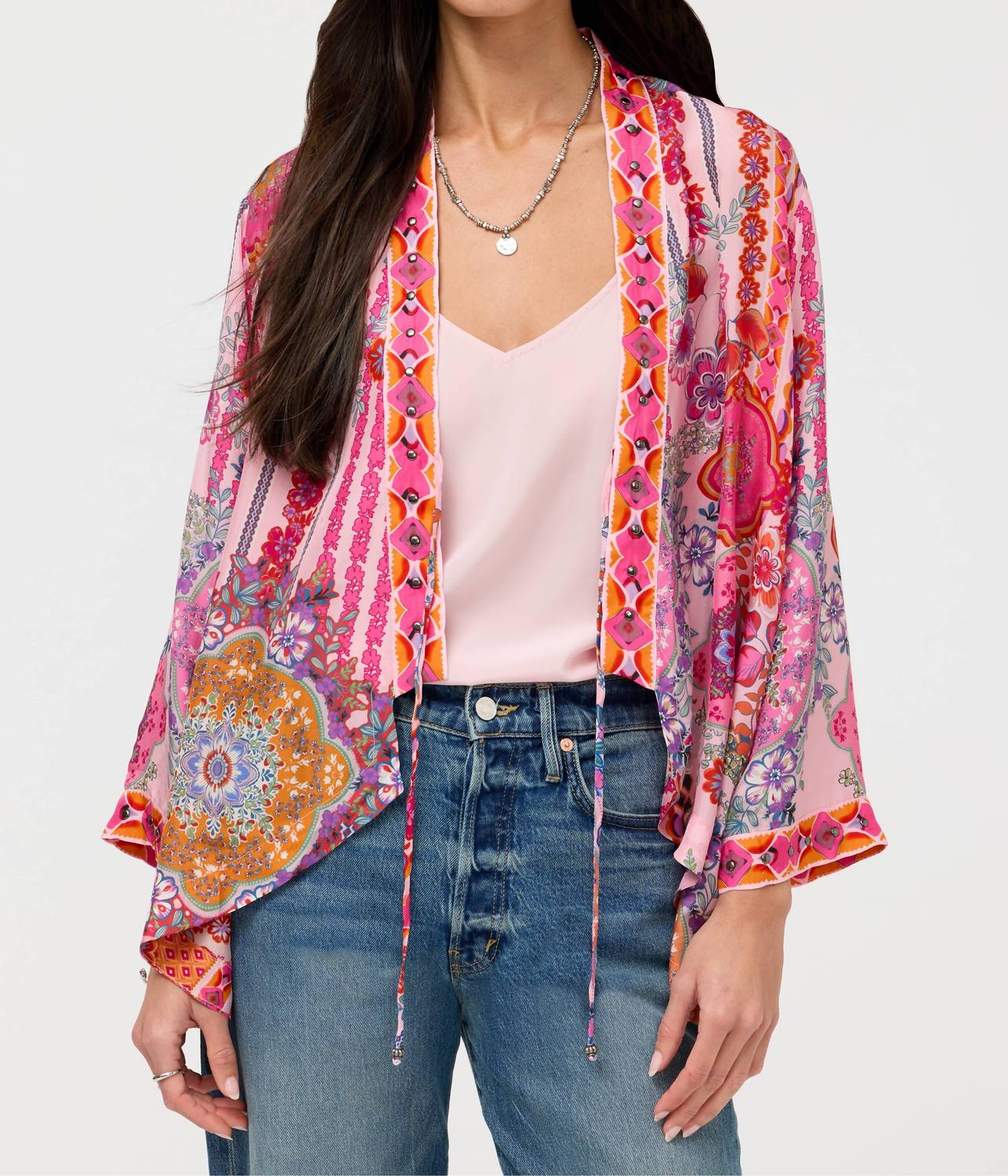 Johnny Was - NELI SHORT STUDDED KIMONO