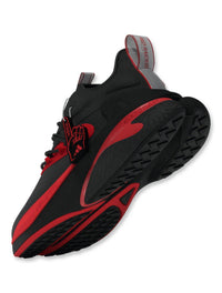 adidas Men's Alpha Boost V2 Sneakers in black red - men's sneaker - alternate view