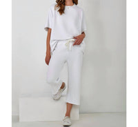 Charlie Paige - Cotton French Fleece Capri Pants