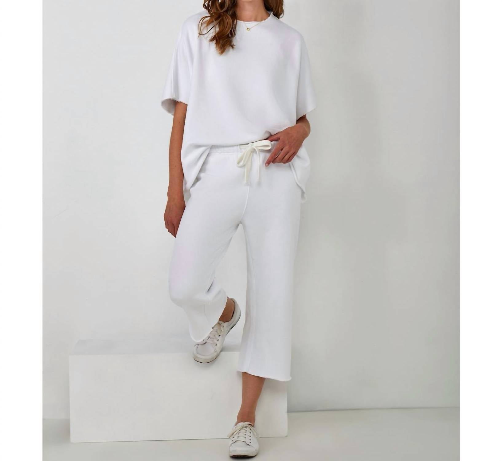 Charlie Paige - Cotton French Fleece Capri Pants