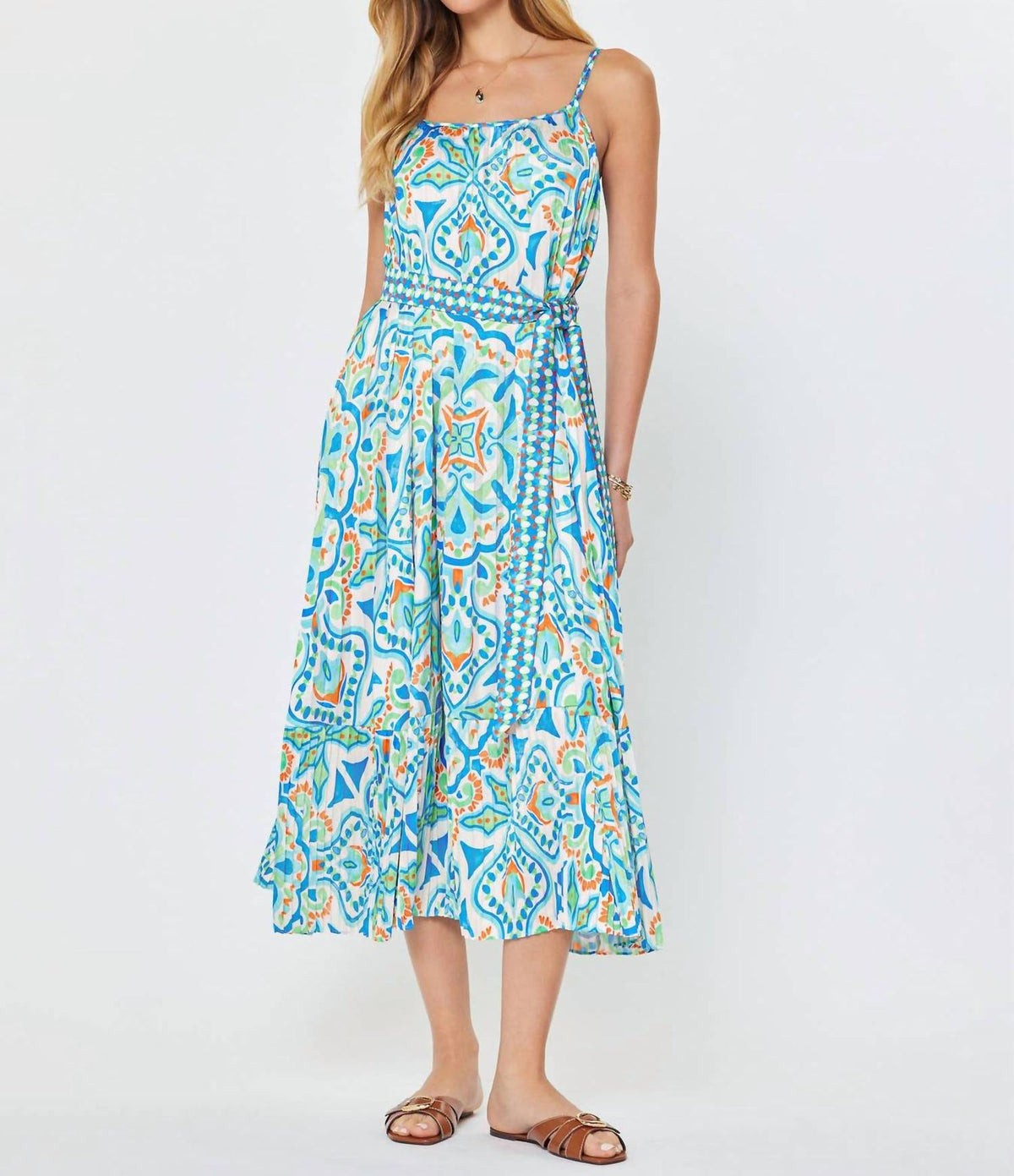 Current Air - Printed Camisole Midi Dress