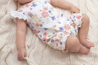 Tesa Babe "Lucy Bow" Headband for Baby Girls in coral - kids' accessory - detail view