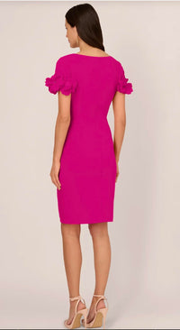 Adrianna Papell - Knit Crepe Short Dress