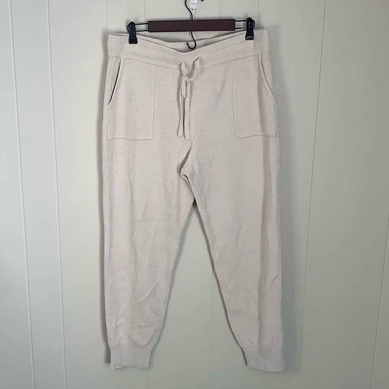BAREFOOT DREAMS Cozychic Ultra Lite Brushed Fleece Jogger in sand dune - women's pants - alternate view